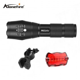 AloneFire E17 CREE 3800 lumens cree xml t6 high power led flashlight bicycle light bike holder