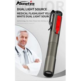 Alonefire p28 Energy-saving Portable Professional Medical Handy Pen Light USB Rechargeable Mini Flashlight LED Torch with pen Clip