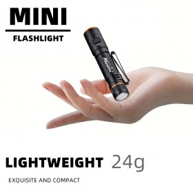 Alonefire X81 EDC Keychain Flashlight Portable Mini Torch Type-C Rechargeable Work Light With Pen Clip And Tail Magnet