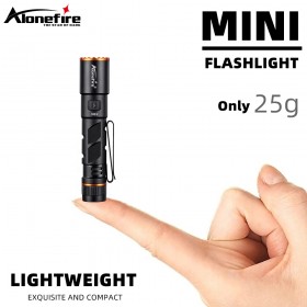 Alonefire X82 Mini EDC Flashlight USB Rechargeable Torch Work Light Outdoor Lantern Camping With Pen Clip And Tail Magnet