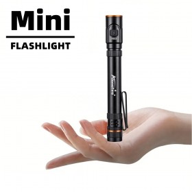 Alonefire X83 Mini EDC Flashlight Rechargeable Work Light Torch Camping Pocket Lantern With Pen Clip And Tail Magnet